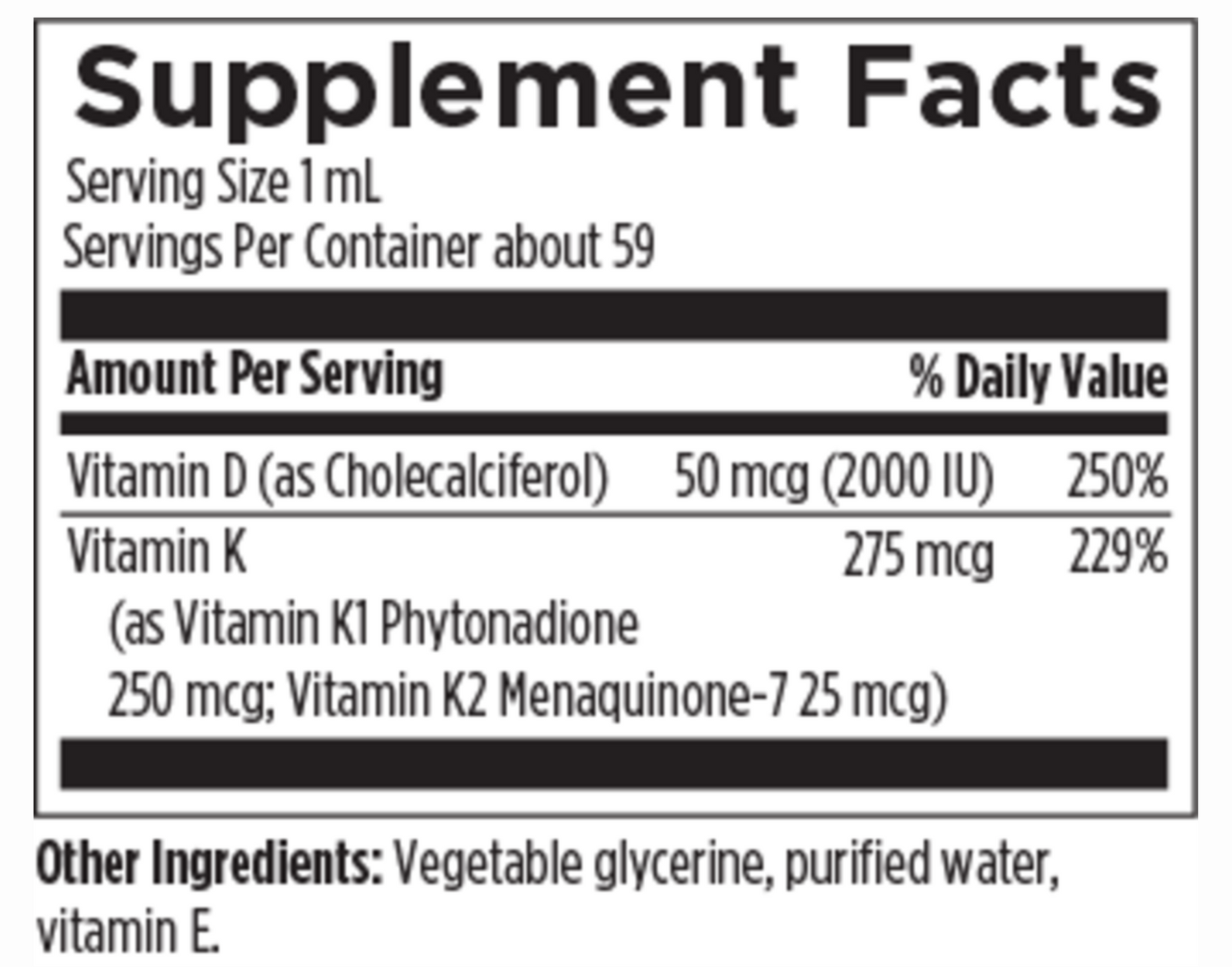 Vitamin D3/K2